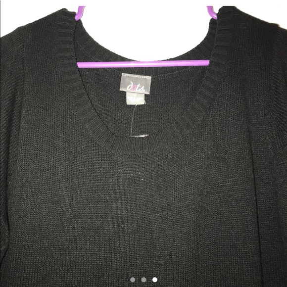 Plus size holiday body con sweater dress - Picture 3 of 4